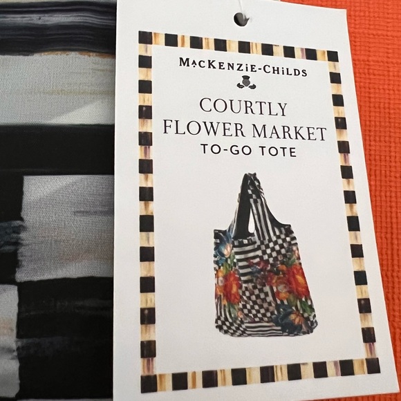 MacKenzie-Childs NWT, beautiful, Courtly Flower Market To Go Tote - Picture 3 of 6